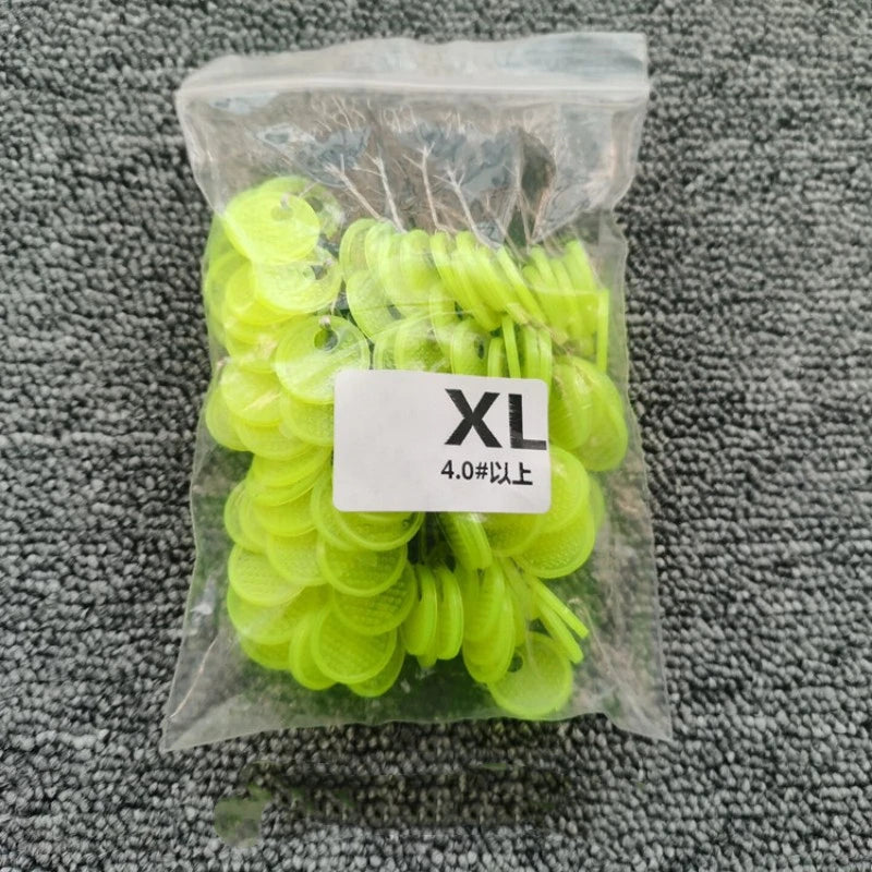 600/120PC 100/20 Group Set Rubber Silicon Space Bean Sea Carp Fishing Black Rubber Oval Stopper Fishing Float Fishing Bobber