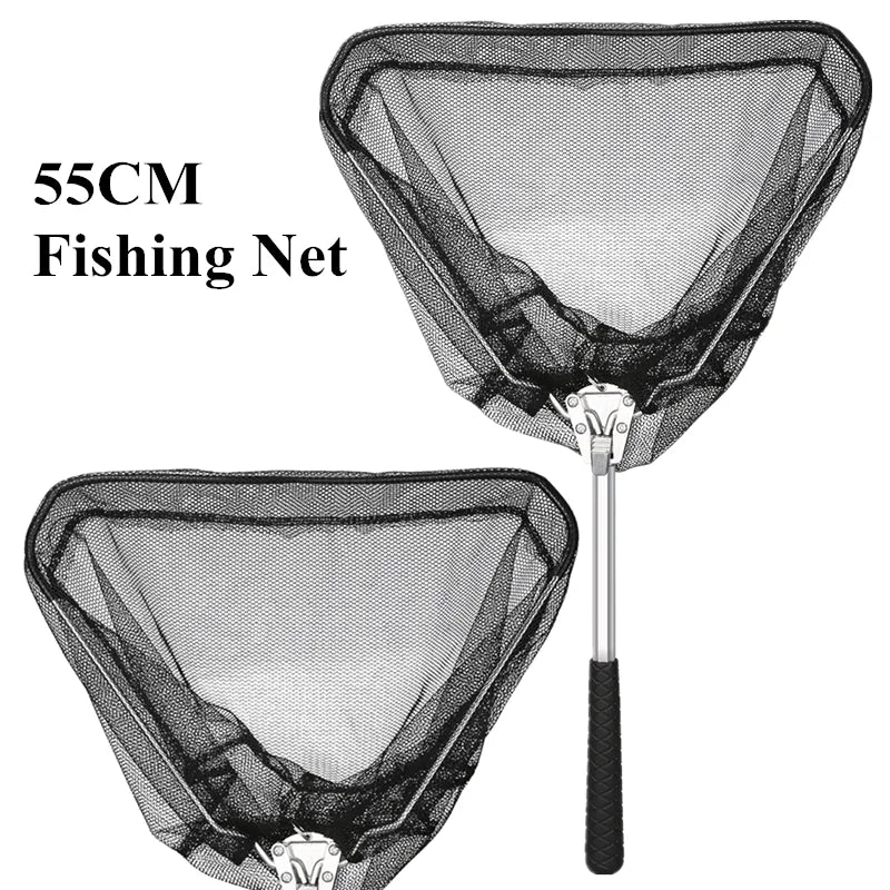 190cm/57cm Telescopic Landing Net Folding Fishing Pole Extending