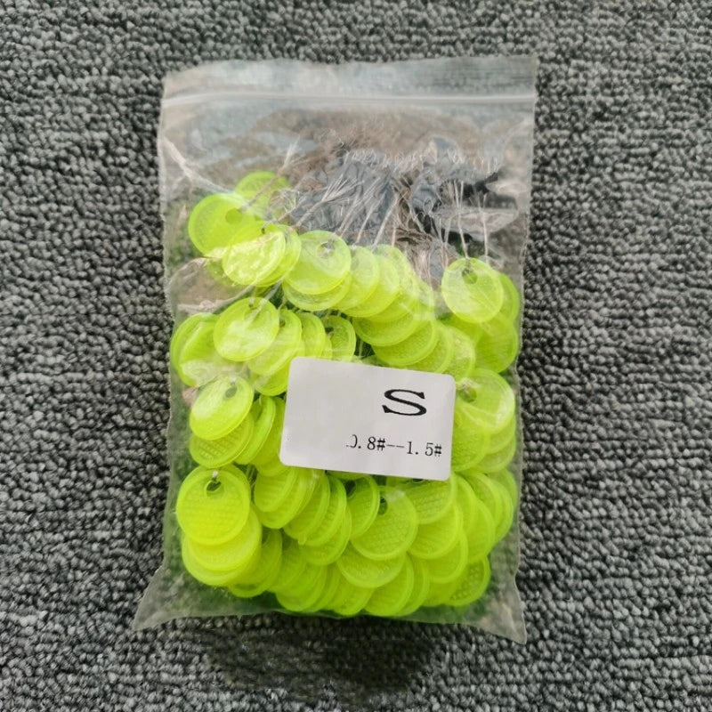 600/120PC 100/20 Group Set Rubber Silicon Space Bean Sea Carp Fishing Black Rubber Oval Stopper Fishing Float Fishing Bobber