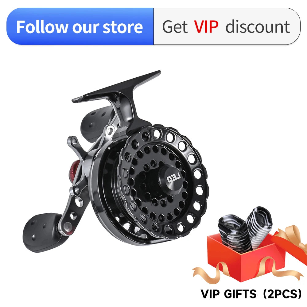 LEOFISHING Professional Winter Spinning Ice Fishing Lure Reels Coil Goods 4 + 1BB 2.6:1 for Fishing Rods Fishing Accessories