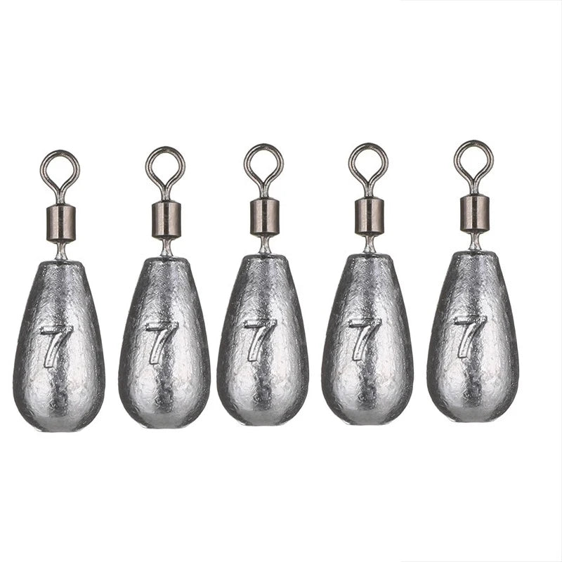 5pcs/lot Fishing Baits Sinker 3.5g 5g 7g 10g 14g 20g Fishing Weight Sinker Water Drop Weights Fishing Tackle Accessories Tool