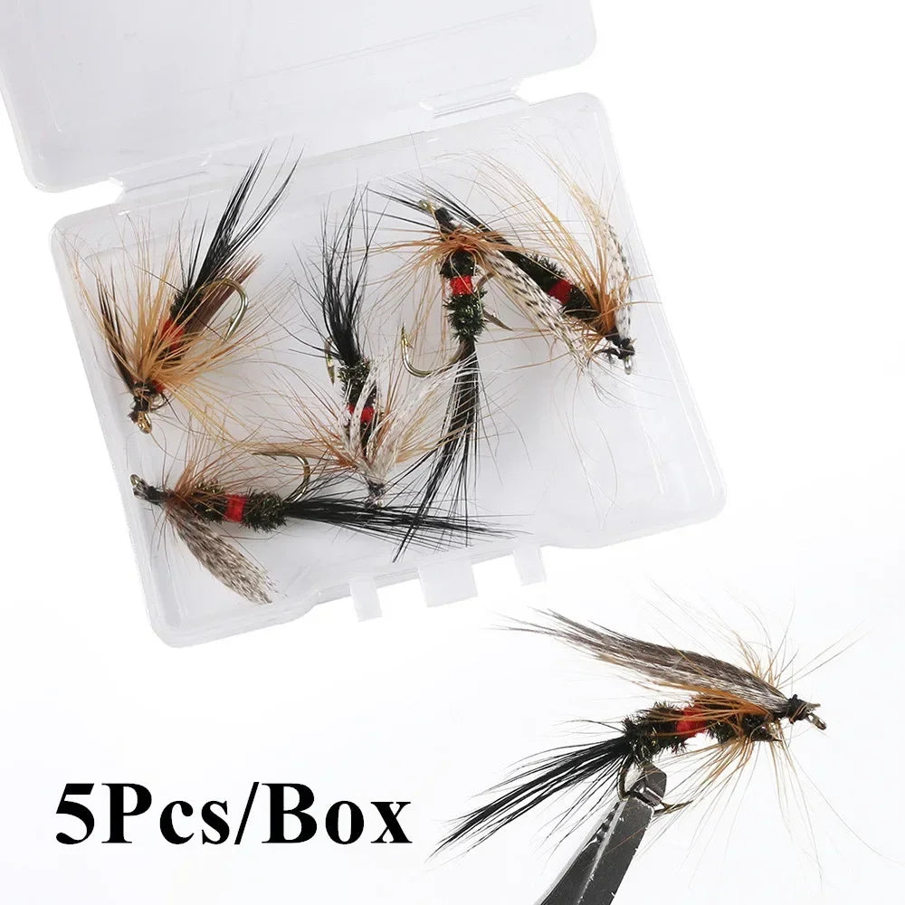 5/10/20Pcs Artificial Insect Bait Flies Fly Fishing Lures Bait Dragonfly Topwater Bait Dry Flies for Trout Carp Fishing Lure Set