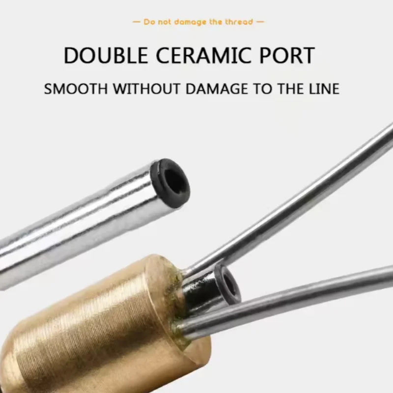 1pc Bi-Ceramic Tip Bobbin Holder, Heavy Bullet Head Flies Lure Tying Thread Holder Tool, Fishing Hook Jig