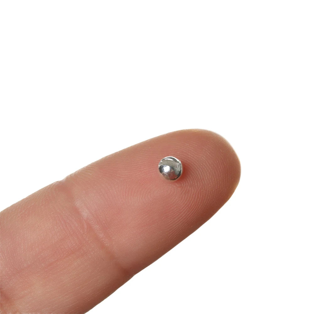 25 Pcs New 2.5mm/3.0mm/3.5mm Durable Slotted Tungsten Beads Fly Tying Beads Nice-Designed Fly Tying Material Fishing Accessories