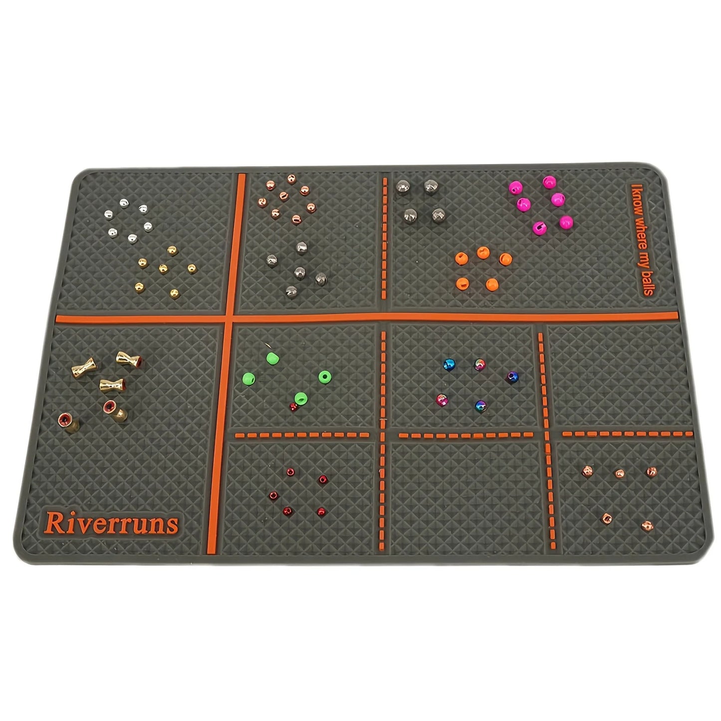 Aventik Silicone Tungsten Fly Bead Pad 7.48 x5.12inch (19 x 13cm) Fly Fishing Keep Beads and Hooks From Sliding Away