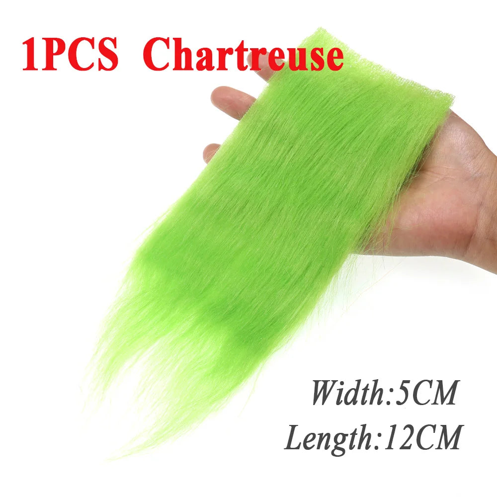 Vtwins Soft Synthetic Fiber Grizzled Furabou Craft Fur Synthetic Material Fly Fishing Tying Materials Streamer Tail Wing Grizzy