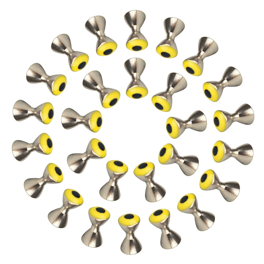 Elite TG Brass Dumbbell Eyes Fly Fishing Tackel,3.2~5.0mm Tying Nymphs Flies Perch Trout Walleye Lure Hooks