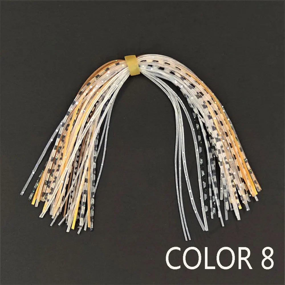 5/10 Bundles silicon skirts fishing lure Spinner bait Buzzbait silk Rubber Jig Lures Fly Tying Material Fishing Accessories