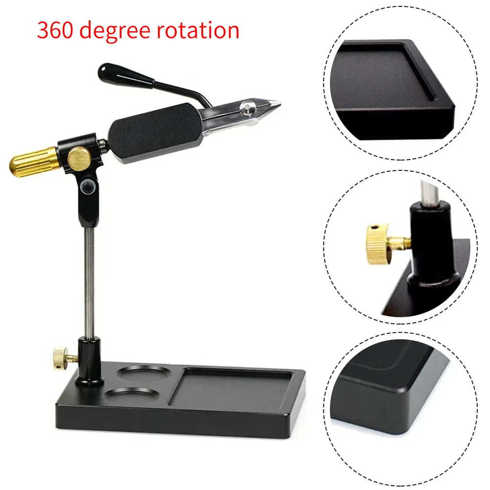 Tools Hook Vise Functional Fly Tying Vise 360-degrees Fly Tying Tool Hook Lures Rotation Fly Fishing Flies For Hook Size Range