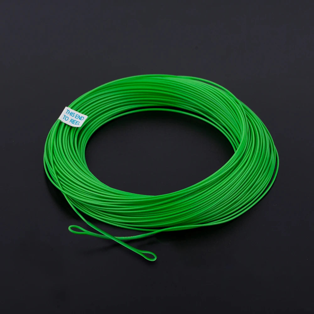 HERCULES Fly Fishing Line Floating Weight Forward Fly Line with Double Welded Loop, Fluorescent Yellow WF5F WF6F WF7F WF8F 100FT