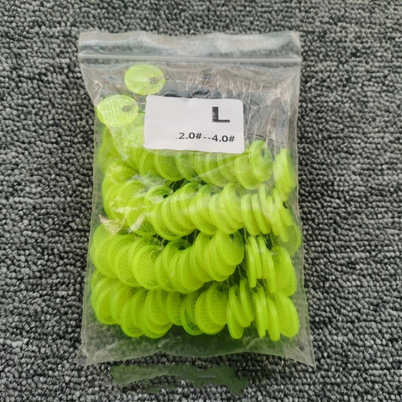 600/120PC 100/20 Group Set Rubber Silicon Space Bean Sea Carp Fishing Black Rubber Oval Stopper Fishing Float Fishing Bobber