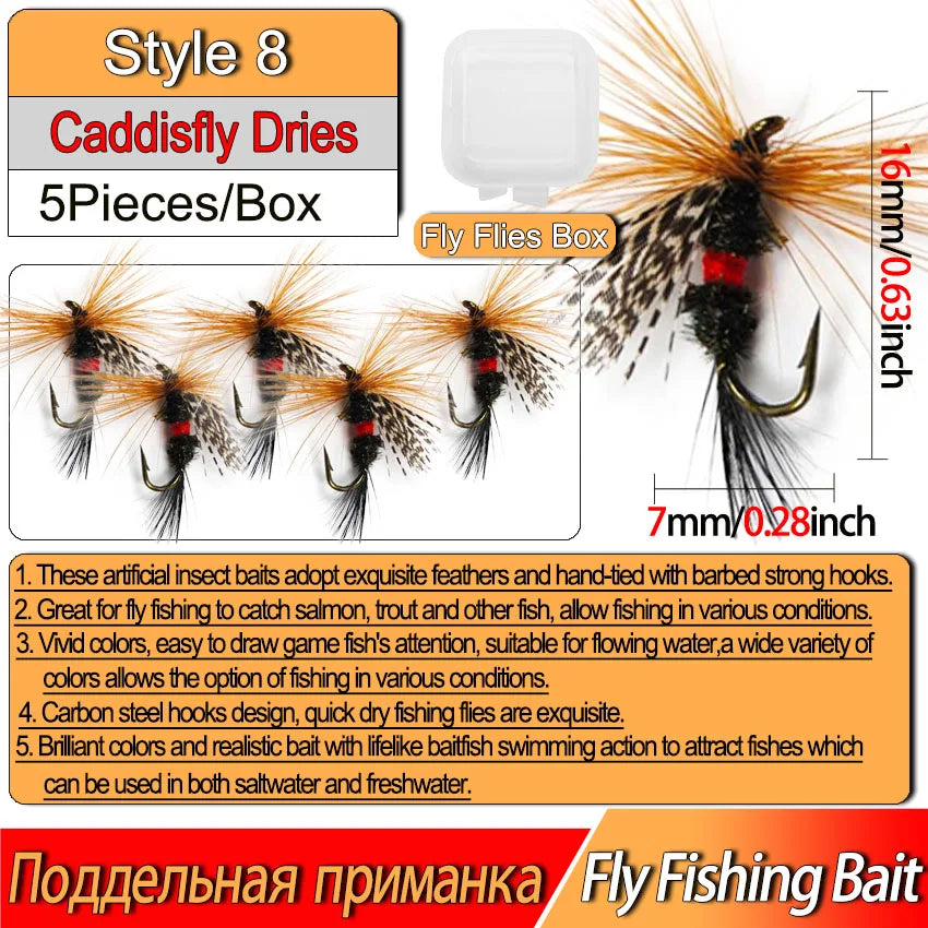 3/6Pcs Fishing Flies Realistic Nymph Scud Fly for Trout Fly Fishing Streamer Tying Artificial Lure Baits