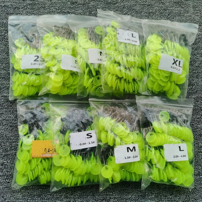 600/120PC 100/20 Group Set Rubber Silicon Space Bean Sea Carp Fishing Black Rubber Oval Stopper Fishing Float Fishing Bobber
