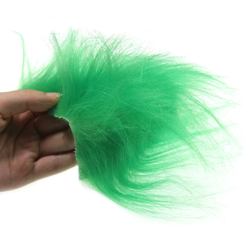 Vtwins Soft Synthetic Fiber Grizzled Furabou Craft Fur Synthetic Material Fly Fishing Tying Materials Streamer Tail Wing Grizzy