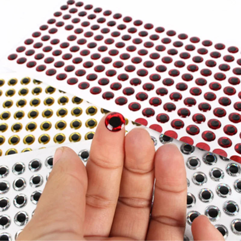 100pcs/lot Fishing Lure Eyes Holographic 3D 3mm 4mm 5mm 6mm Simulation – kenfishing