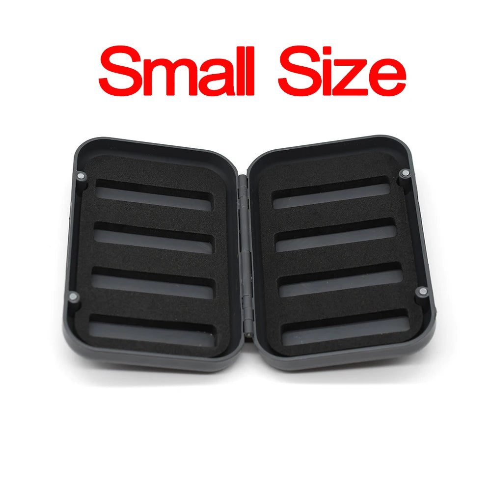 MNFT Fly Fishing Case Waterproof Lightweight Fishing Tackle Hooks Box Fishing Tackle Boxes L&S Size