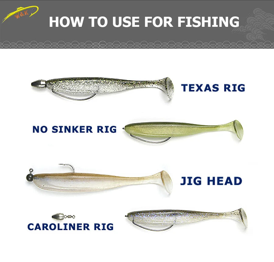 4.5 Inch Super Swimbait for Pike Bass Zander Fishing Shad at 5 PCS Texas RIG Soft Bait Colorfully Swing