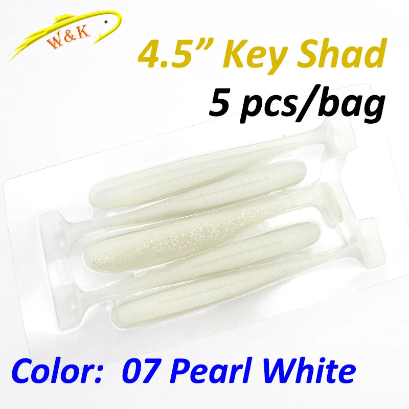 4.5 Inch Super Swimbait for Pike Bass Zander Fishing Shad at 5 PCS Texas RIG Soft Bait Colorfully Swing