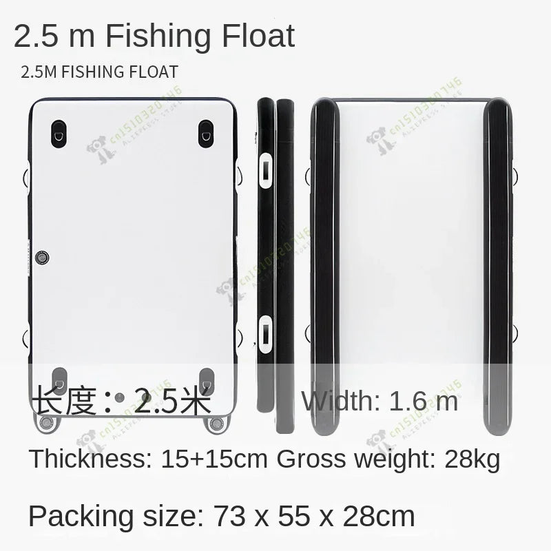 Fishing floating platform, inflatable Luya magic carpet, folding fishing platform under the net static flat