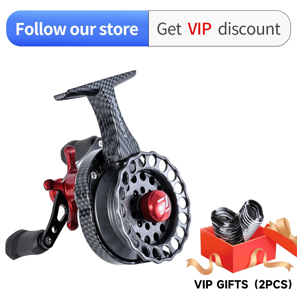 LEOFISHING Professional Winter Spinning Ice Fishing Lure Reels Coil Goods 4 + 1BB 2.6:1 for Fishing Rods Fishing Accessories
