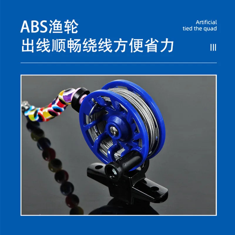 5/10 Snaps Fishing Lock 14CM Buckle With Fly Reel Yellow Duck Stainless Steel Chain Stringer With Float Live Fish Lure Lock Belt