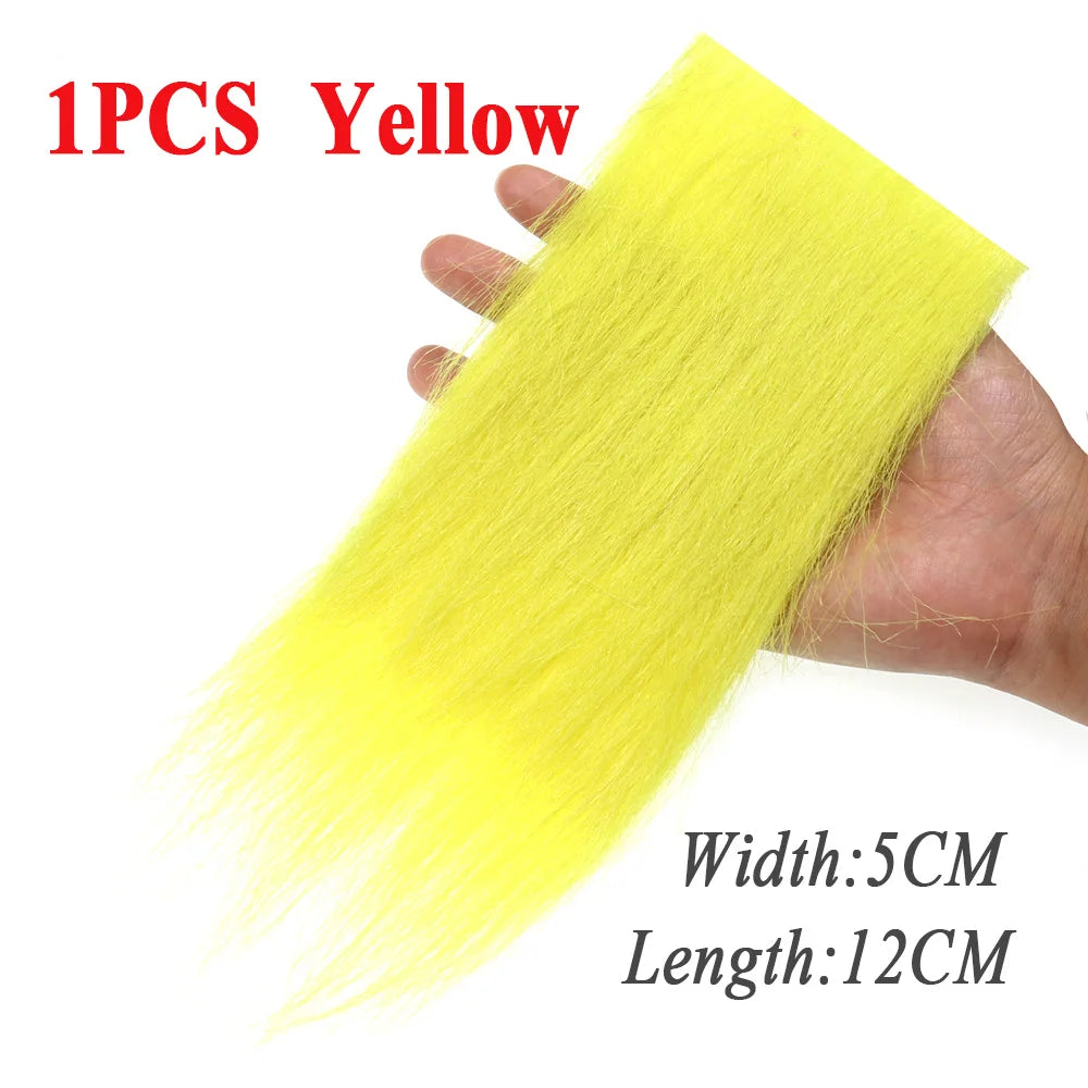 Vtwins Soft Synthetic Fiber Grizzled Furabou Craft Fur Synthetic Material Fly Fishing Tying Materials Streamer Tail Wing Grizzy