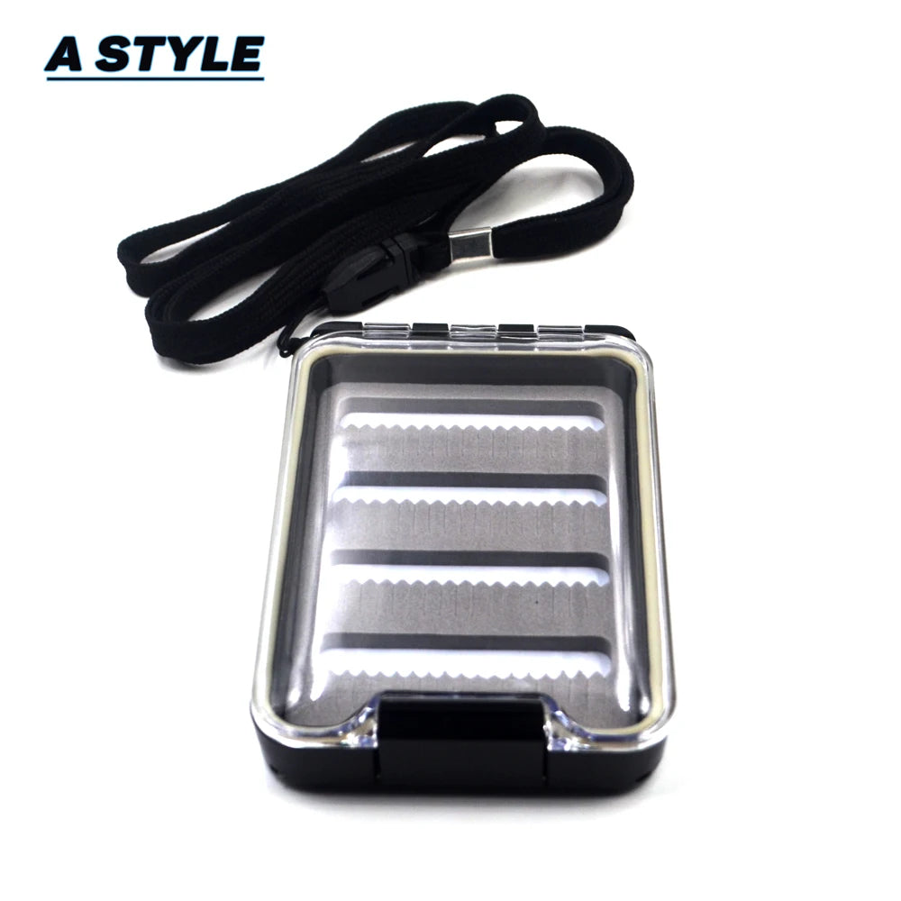 MNFT 1Pcs Fly Fishing Flies Box Fishing Accessories Storage Containers Waterproof Pocketed Fly Nymph Lure Boxes