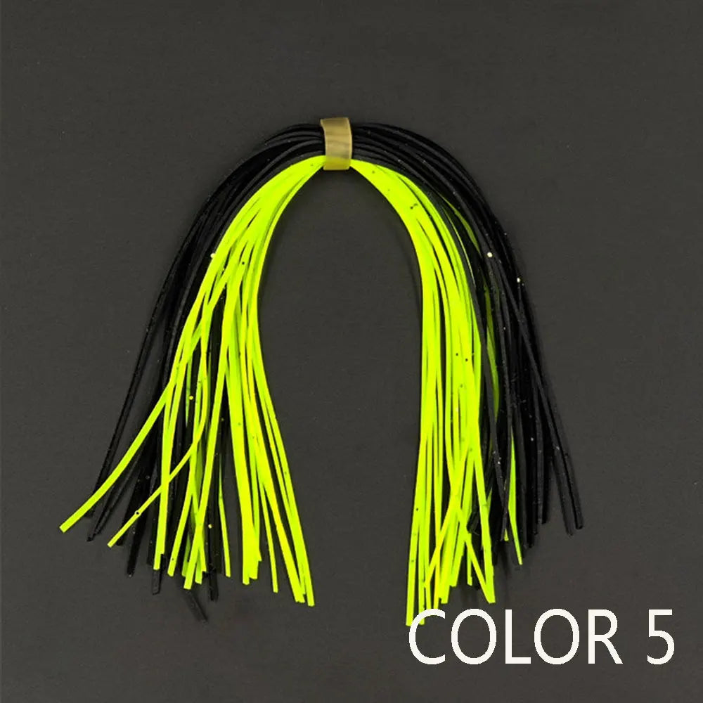 5/10 Bundles silicon skirts fishing lure Spinner bait Buzzbait silk Rubber Jig Lures Fly Tying Material Fishing Accessories