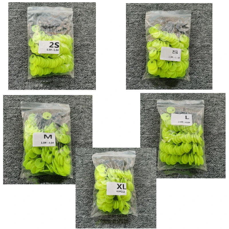 600/120PC 100/20 Group Set Rubber Silicon Space Bean Sea Carp Fishing Black Rubber Oval Stopper Fishing Float Fishing Bobber