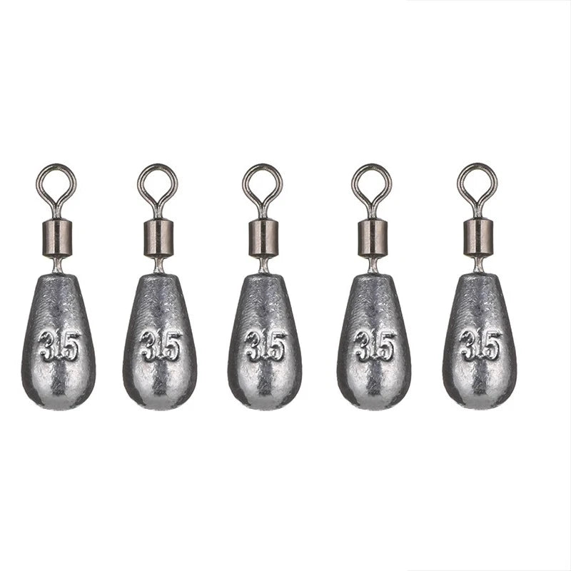 5pcs/lot Fishing Baits Sinker 3.5g 5g 7g 10g 14g 20g Fishing Weight Sinker Water Drop Weights Fishing Tackle Accessories Tool