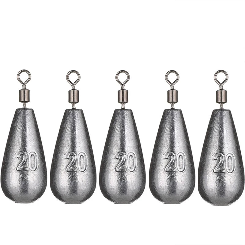 5pcs/lot Fishing Baits Sinker 3.5g 5g 7g 10g 14g 20g Fishing Weight Sinker Water Drop Weights Fishing Tackle Accessories Tool