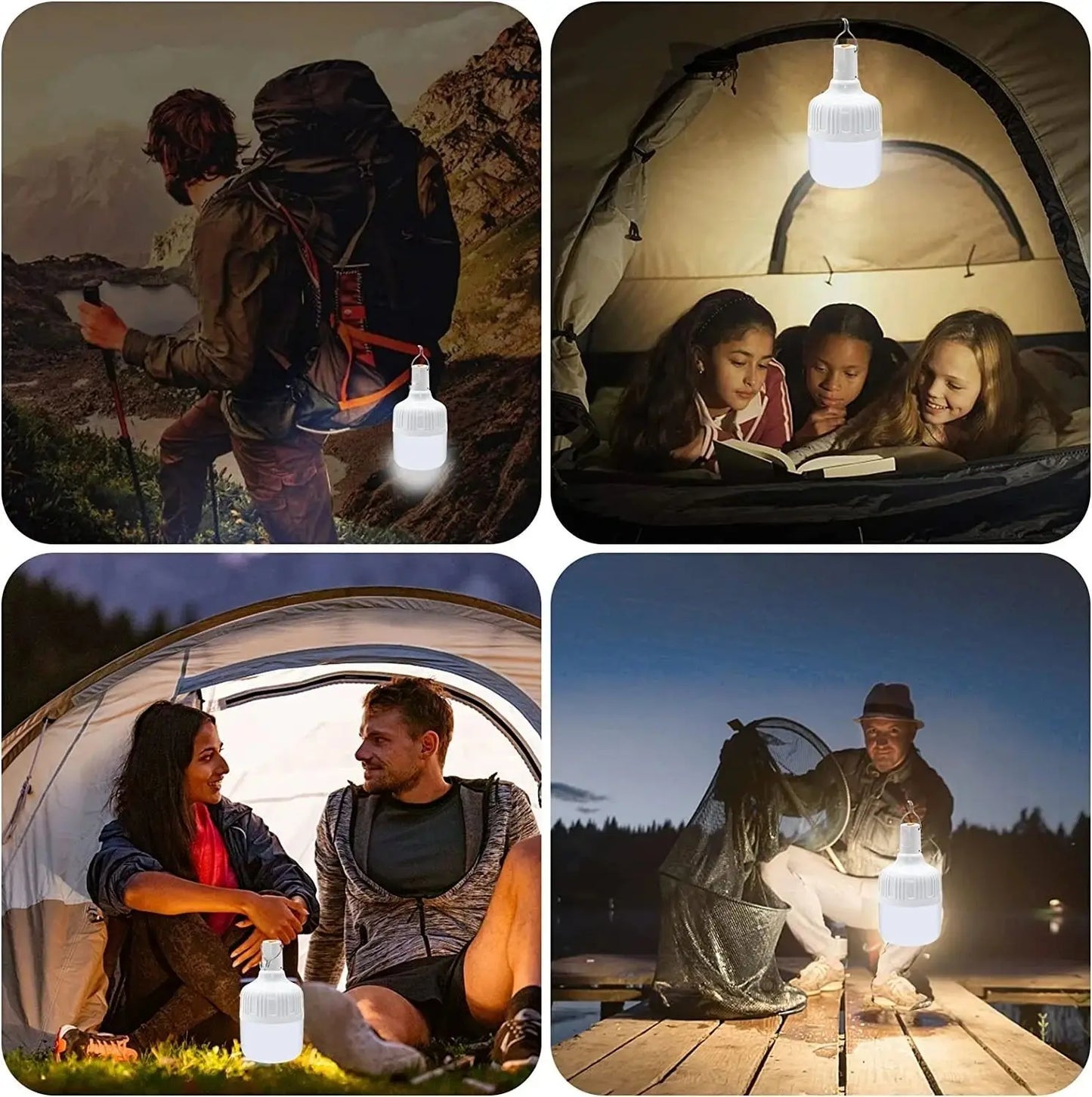Street Lamp Hanging LED Charging Lamp Multifunctional Lamp Charging Energy-saving Lamp Emergency Lamp Camping Lamp Charging