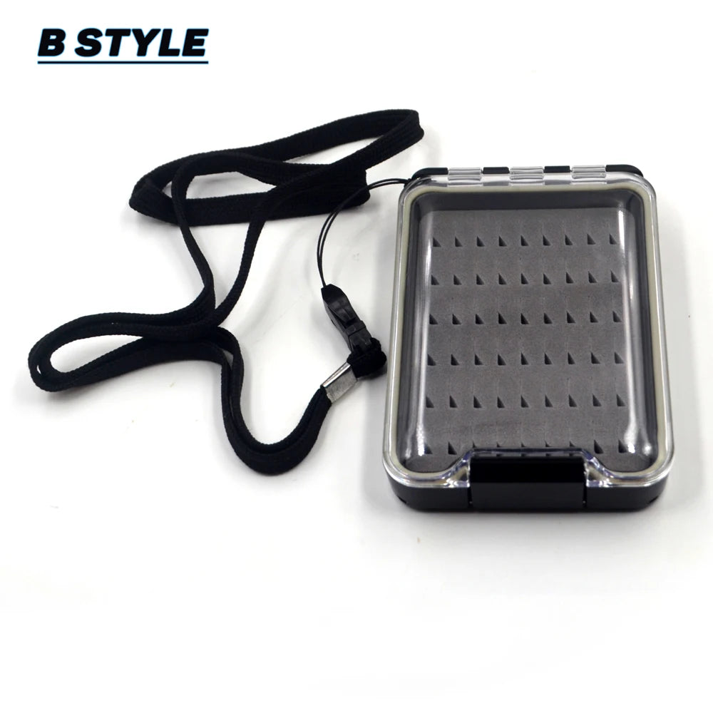 MNFT 1Pcs Fly Fishing Flies Box Fishing Accessories Storage Containers Waterproof Pocketed Fly Nymph Lure Boxes