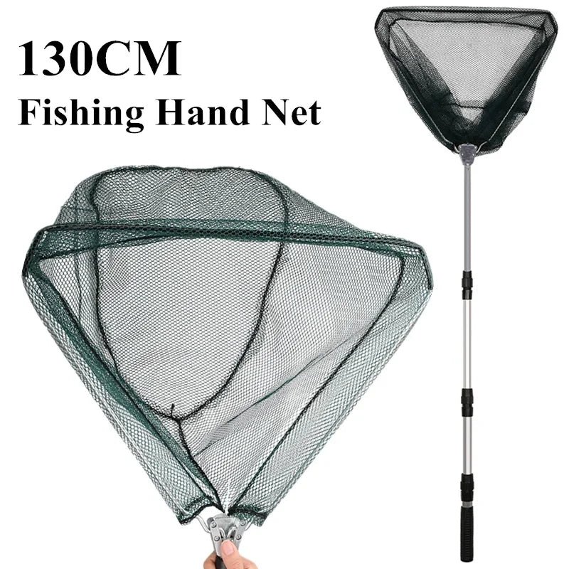190cm/57cm Telescopic Landing Net Folding Fishing Pole Extending