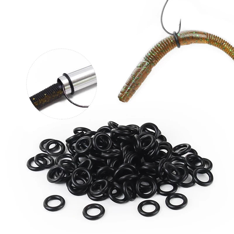 Lure Bait Neko Rig Wacky Rig Tool Worm O Ring Wacky Ring Kit Bass Senko Soft Bait Fishing Tackle Set