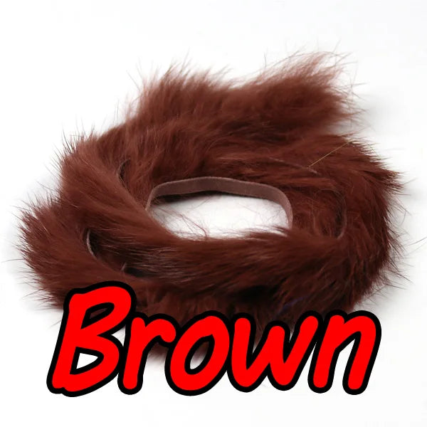 Bimoo 2pcs 5mm Wide Rabbit Fur Hare Zonker Strips for Fly Tying Material Streamer
