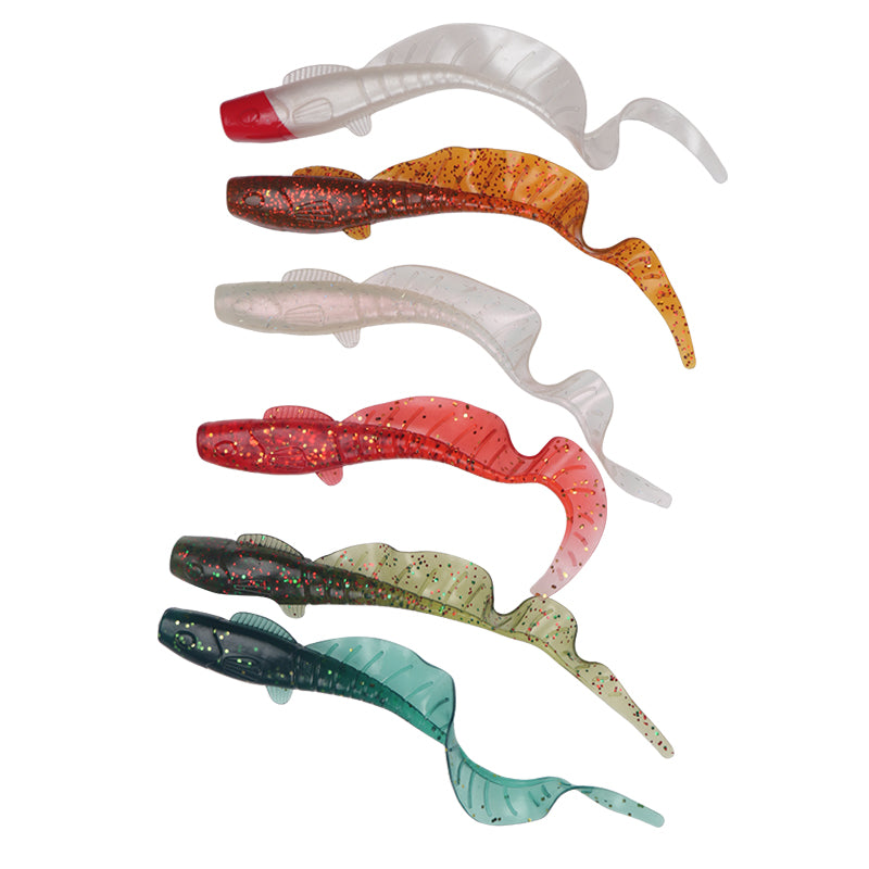 soft silica grub wrom lure with circle tail 11cm, – kenfishing