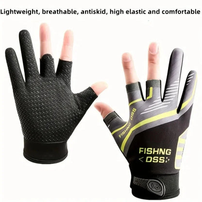 Anti-Slip Fishing Gloves Wear-resistant Summer Outdoor Breathable Angling Cycling Sports Gloves Fishing Apparel