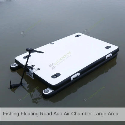 Fishing floating platform, inflatable Luya magic carpet, folding fishing platform under the net static flat