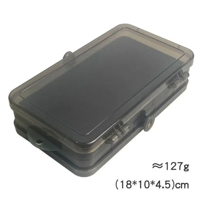 Double Sided Tackle Box, 24-36 Compartments Portable Fishing Box with Adjustable Dividers for Easy Bait & Lure Organization, ABS