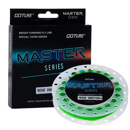 Goture MASTER Fly Fishing Line 100/90FT Weight Forward Floating Fly Line with Welded Loops Fly Fishing Accessories WF2F-10Fwt