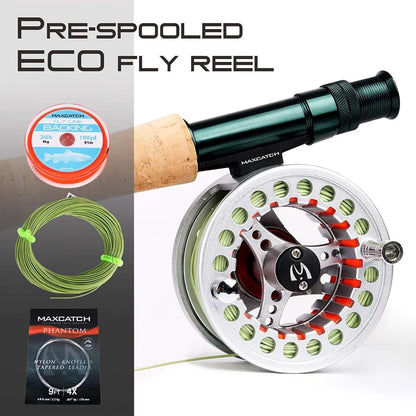 Maximumcatch High Quality ECO 2/3/4/5/6/7/8WT Fly Reel Large Arbor Aluminum Fly Fishing Reel Hand-Changed Fishing Reel