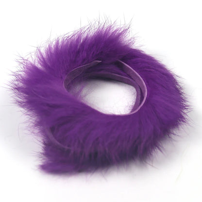Bimoo 2pcs 5mm Wide Rabbit Fur Hare Zonker Strips for Fly Tying Material Streamer