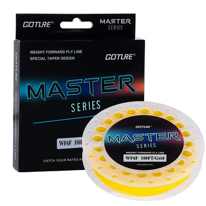 Goture MASTER Fly Fishing Line 100/90FT Weight Forward Floating Fly Line with Welded Loops Fly Fishing Accessories WF2F-10Fwt