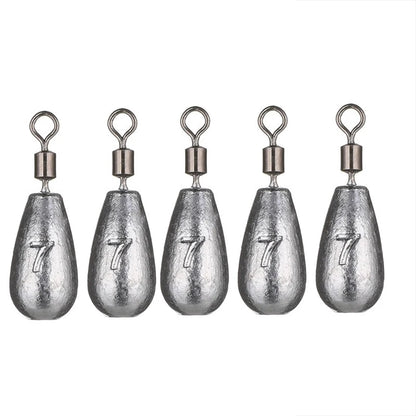 5pcs/lot Fishing Baits Sinker 3.5g 5g 7g 10g 14g 20g Fishing Weight Sinker Water Drop Weights Fishing Tackle Accessories Tool