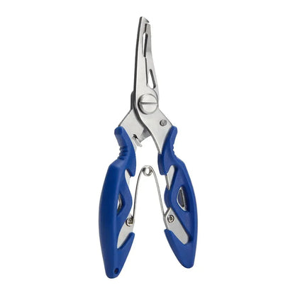 Fishing Lure Plier Scissors Return Spring Latch Bend Design Comfortable Handle Needle Nose Pliers Eagle Nose Pliers Orange