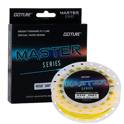 Goture MASTER Fly Fishing Line 100/90FT Weight Forward Floating Fly Line with Welded Loops Fly Fishing Accessories WF2F-10Fwt