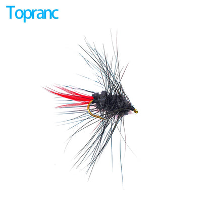 12PCS Bugger Red Tail Fishing Fly Baits Lures Mayfly Dry Fly Trout Fishing Flies Hooks Artificial Insect Lure