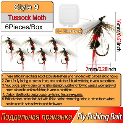 3/6Pcs Fishing Flies Realistic Nymph Scud Fly for Trout Fly Fishing Streamer Tying Artificial Lure Baits