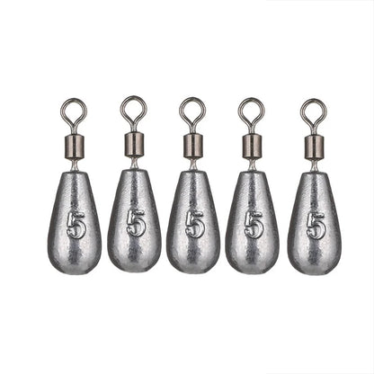 5pcs/lot Fishing Baits Sinker 3.5g 5g 7g 10g 14g 20g Fishing Weight Sinker Water Drop Weights Fishing Tackle Accessories Tool
